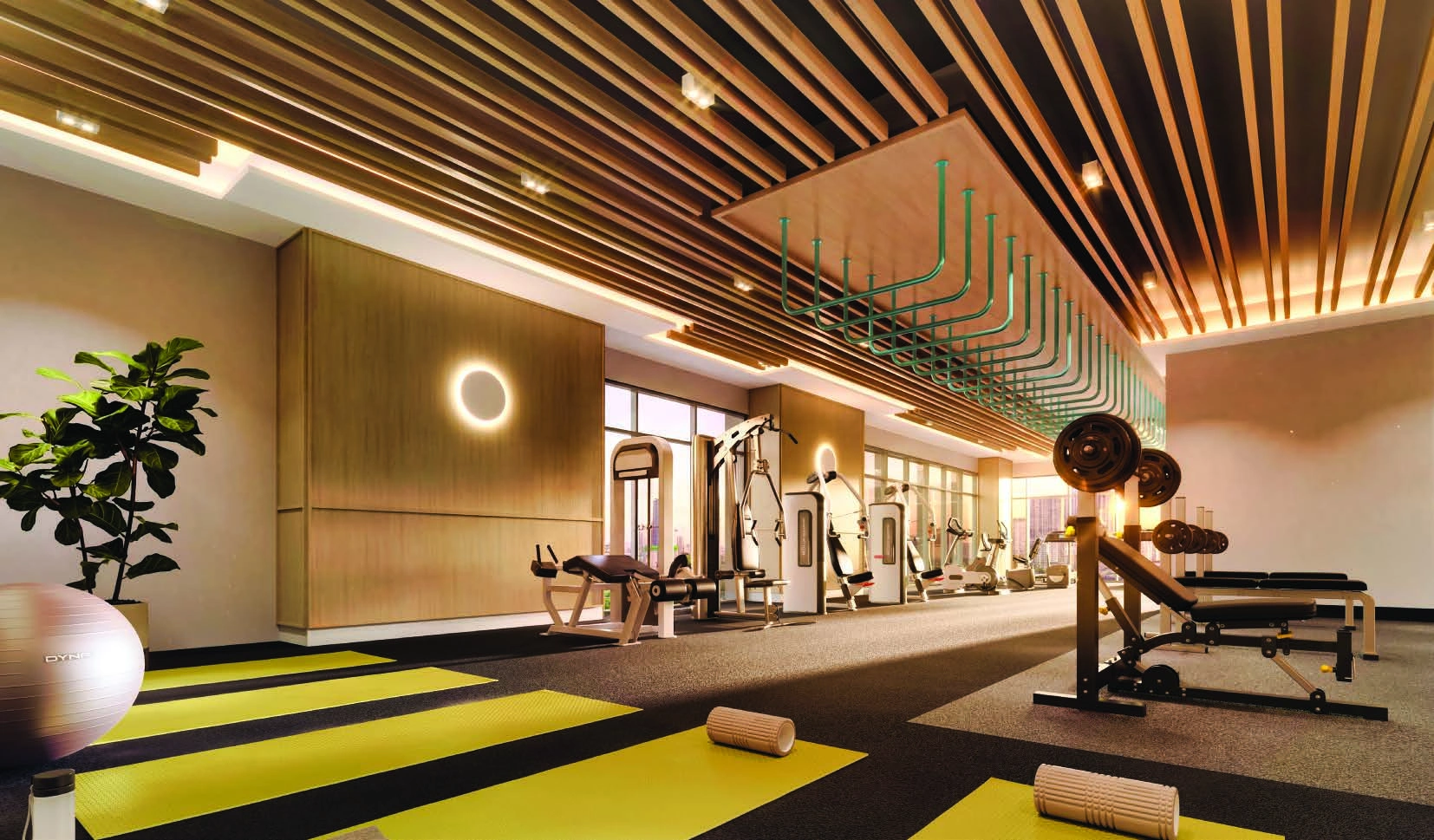 Lunar Seputeh gym room, artist's impression